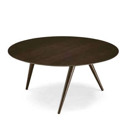 Turn, Low (H 33 x Ø 68 cm), Smoked oak, Smoked oak