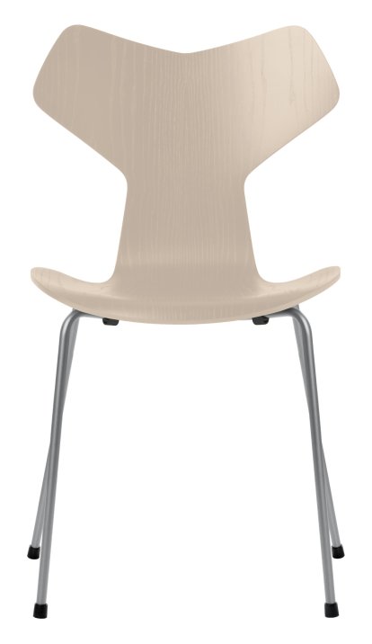 Grand Prix 3130 Chair, Coloured ash, Light beige, Silver grey