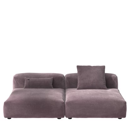 Vetsak Sofa Set 1, L, Cord velours - Blossom, With cushions