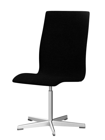 Oxford Office Swivel Chair, Without armrests, Middle-high back, Fixed base, Hallingdal 65, 180 - Charcoal