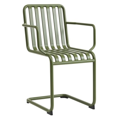 Palissade Cantilever Chair, Olive, With armrests