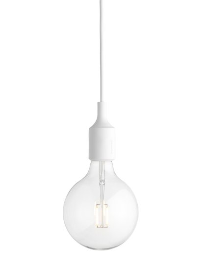 E27 Pendant Lamp, White
