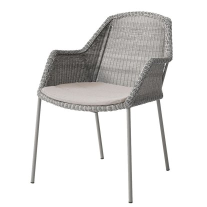 Breeze Chair, Taupe, With seat cushion, Natté - Sand