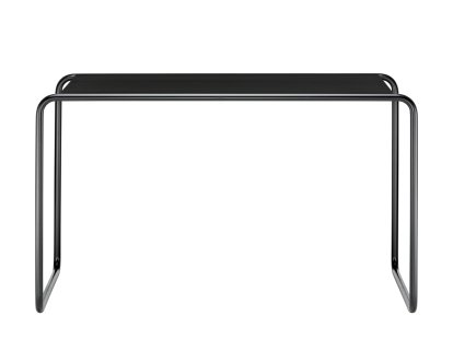 S 285/0 Desk, Stained ash - black, Black, with felt glides