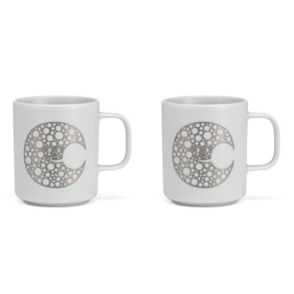 Girard Coffee Mugs, Moon, Set of 2