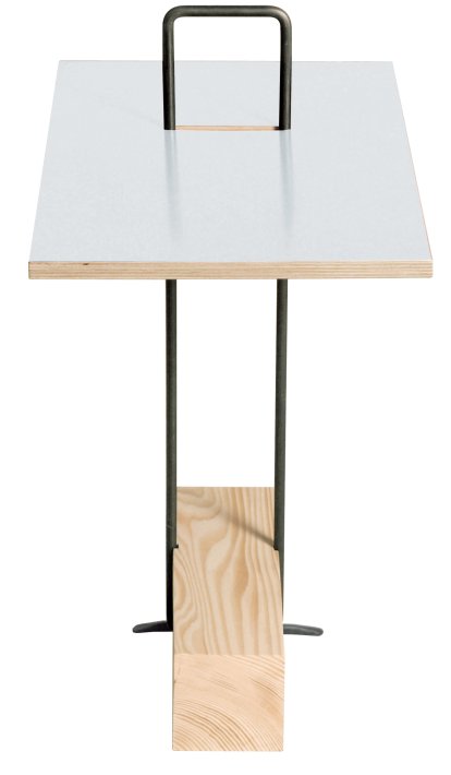 Abgemahnt Side Table, FU (plywood, birch) white