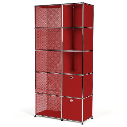 USM Haller wardrobe type 3, USM ruby red