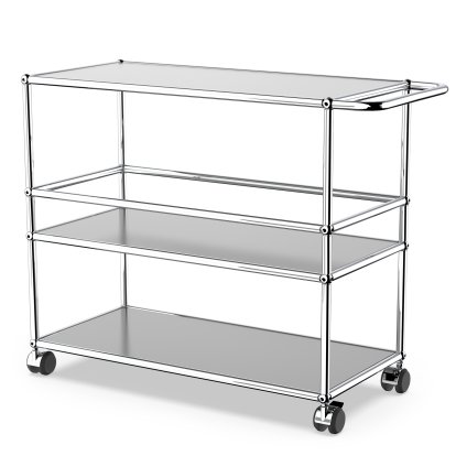 USM Haller Bar Trolley Type 3, USM matte silver