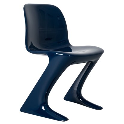 Z.Stuhl Chair, Without armrests, Steel blue