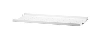 String System Metal Shelf, 58 x 20 cm, Edge shallow, White