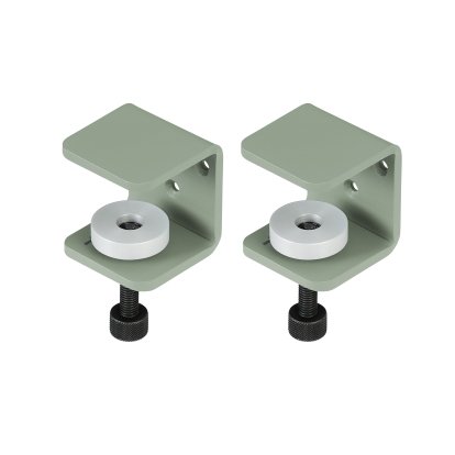 Tiptoe Clamp for Wall Shelves (Set of 2), Eucalyptus grey