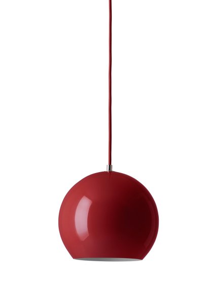 Topan VP6 Pendant Lamp, Vermilion red