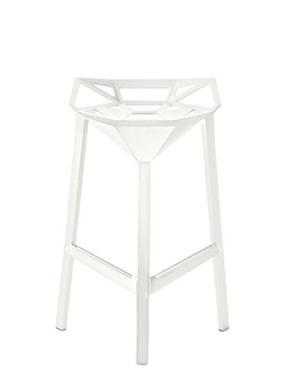 Stool_One, 670 mm kitchen height, White matt (5110)