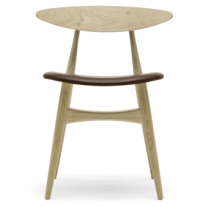 CH33P Chair, Oiled oak, Leather brown