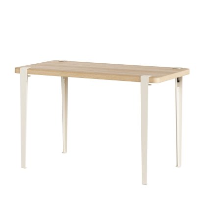 Tiptoe Dining Table Lobo, Oak finish, Cream white