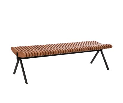 Prelude Bench, 150 cm, Black, Teak