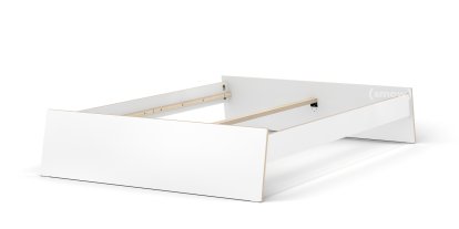 Stockholm Bed, 140 x 200 cm, White, Without headboard, Without slatted frame