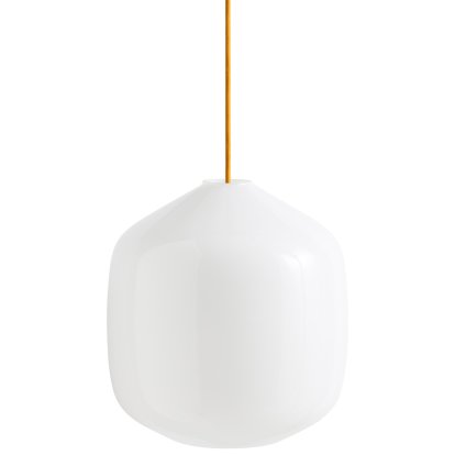 Buoy Glass Pendant Lamp, Ø 30 cm, Amber yellow