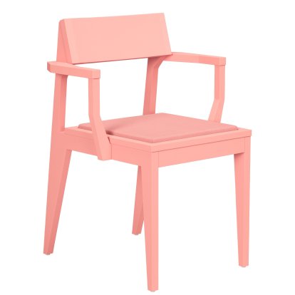 Schulz Armchair, Seat cushion pink (Vidar 4 0622), Ash soft pink