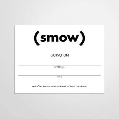 smow Gift Certificate, 250 EUR, PDF voucher via e-mail, German