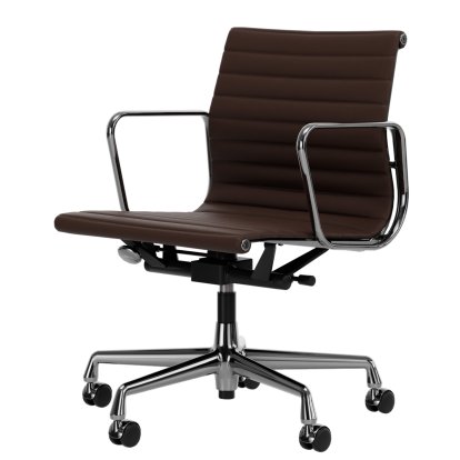 Aluminium Group EA 117, Chrome-plated, Leather (Standard), Marron