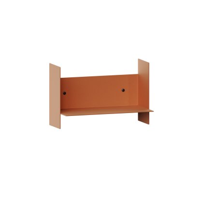 Pli Wall Shelf, 30 cm, Tangerine red