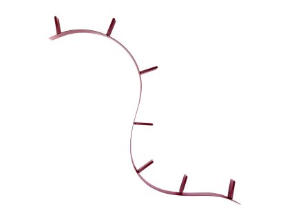 Bookworm Shelf, 7, Opal, Bordeaux