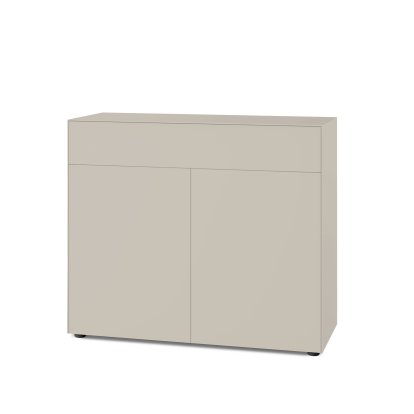 Nex Pur Box 2.0 with drawers and doors, 48 cm, H 100 cm x B 120 cm (with double door and drawer), Silk