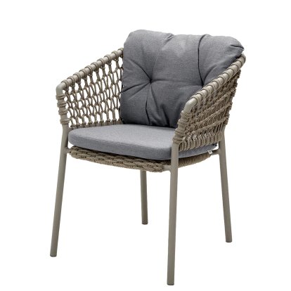 Ocean Chair, Open soft Rope – Taupe, AirTouch - Grey