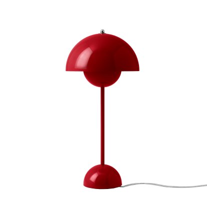 Flowerpot VP3 Table lamp, Vermilion red