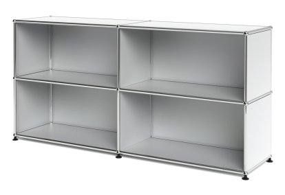 USM Haller Sideboard L open, USM matte silver
