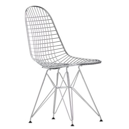 Wire Chair DKR , Polished chrome