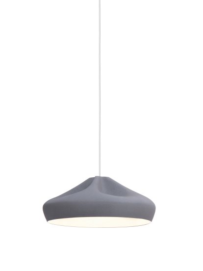 Pleat Box Pendant Light, Ø 34 cm, Grey-white