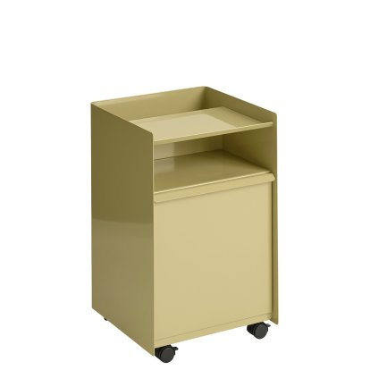 Folded Trolley, H 61,5 cm, Dark beige green, Closed
