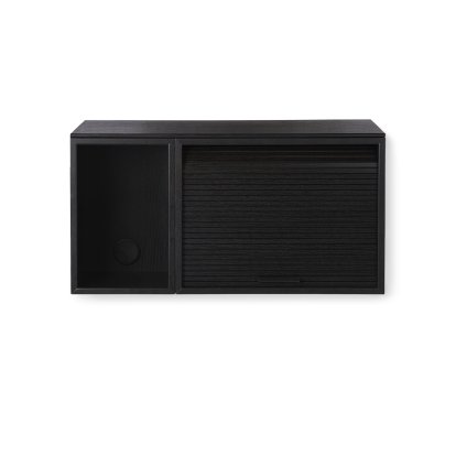 Hifive Wall Shelf, Hifive 75, Black painted oak