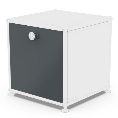 USM Haller Drop-down Door for USM Haller Shelves, 35 cm x 35 cm, Anthracite RAL 7016