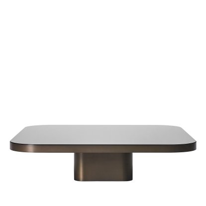 Bow Coffee Table, Brass burnished, H 25 x W 100 x D 100