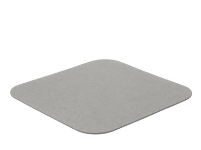 Felt Coasters for Componibili, 1, Square (rounded corners), 36 x 36 cm, 011 light grey melange (cool)
