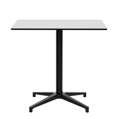 Bistro Table Outdoor, Rectangular (640x796 mm), Solid core material white