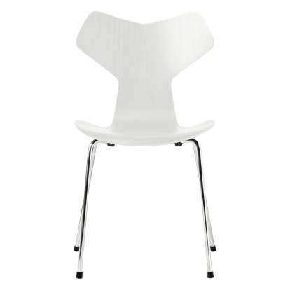 Grand Prix 3130 Chair, Coloured ash, White, Chrome