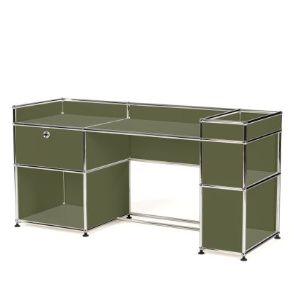 USM Haller Kids Desk, Olive green RAL 6003