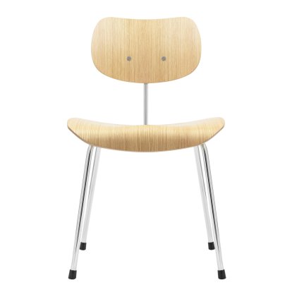 SE 68 Chair, Non-stackable, Without upholstery, Chrome-plated, Without armrests, Oak, natural