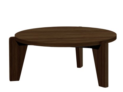 Guéridon Bas Coffee Table, American walnut solid, oiled