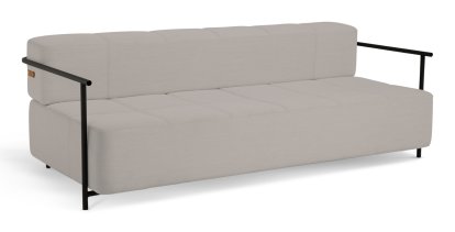 Daybe Sofa Bed, With armrest, Brusvik 02 - warm light grey
