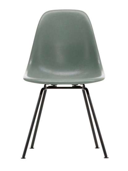 Eames Fiberglass Chair DSX, Eames sea foam green, Powder-coated basic dark smooth