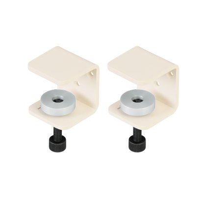 Tiptoe Clamp for Wall Shelves (Set of 2), Cream white