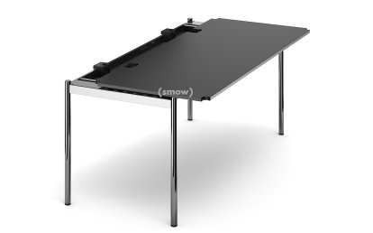 USM Haller Table Advanced, 175 x 75 cm, 41-Black lino, Without hatch