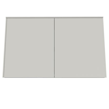 Aventa Sideboard with Doors, 120 cm, 3 Height grids, Melamine white, Wall mounting