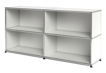 USM Haller Sideboard L, Customisable, Pure white RAL 9010, Open, Open