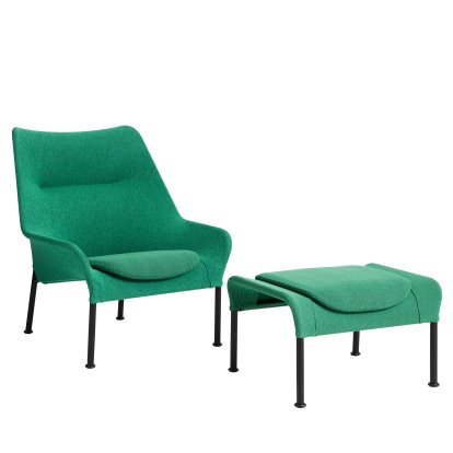 O2 Lounge Sessel, With Ottoman, Lift green / black